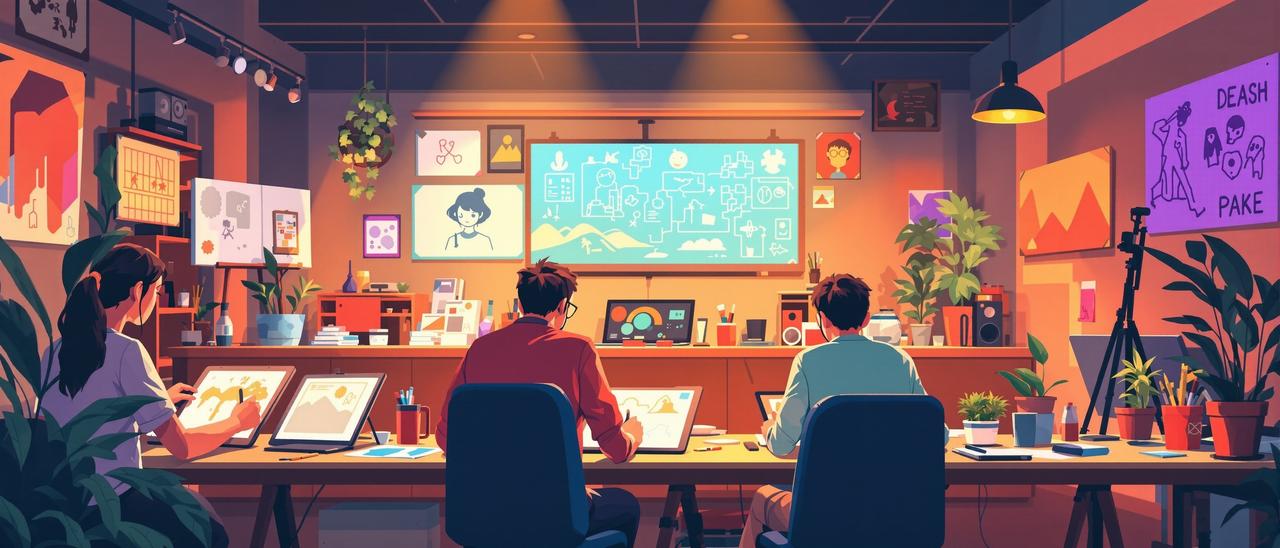 红果漫据创作团队工作场景